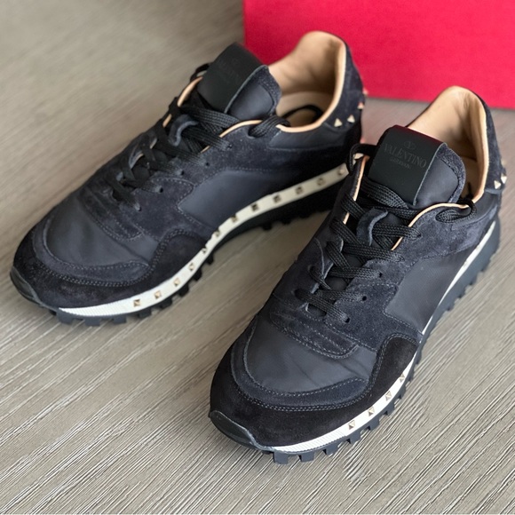 VALENTINO STUDDED SNEAKERS SHOES - Picture 5 of 7